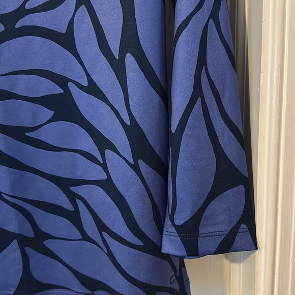 New Vineyard Vines Blue & Black Polyester & Spandex Long Sleeve Pullover Top XXS - Picture 5 of 11